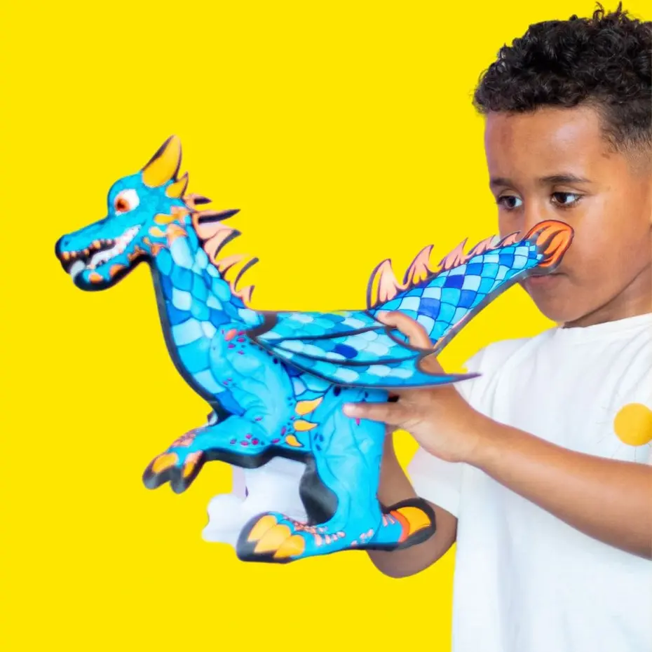 ara creative opblaasbare kleurplaat giga draak tat
